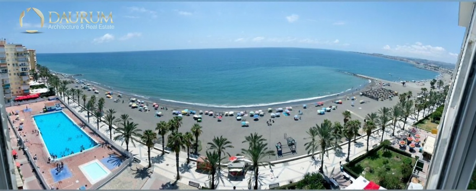 Beachfront flat in Algarrobo-Costa — Sea view