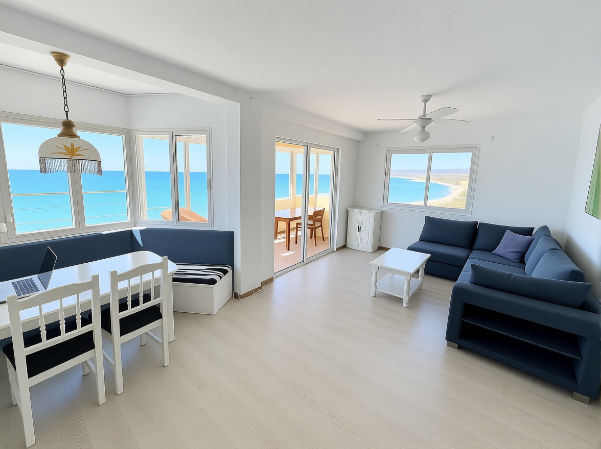 Beachfront flat in Algarrobo-Costa — Living room