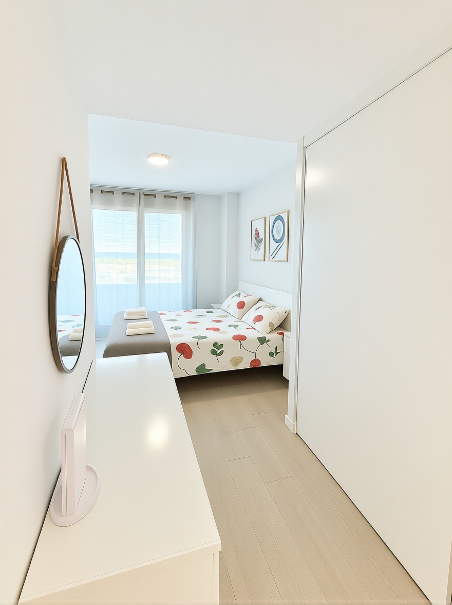 Appartement en première ligne de plage à Cartagena — Chambre