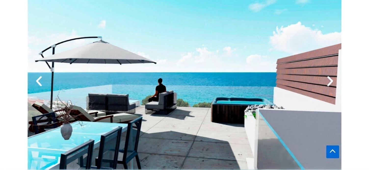 Ático en primera línea de mar en Cartagena — Terraza mar