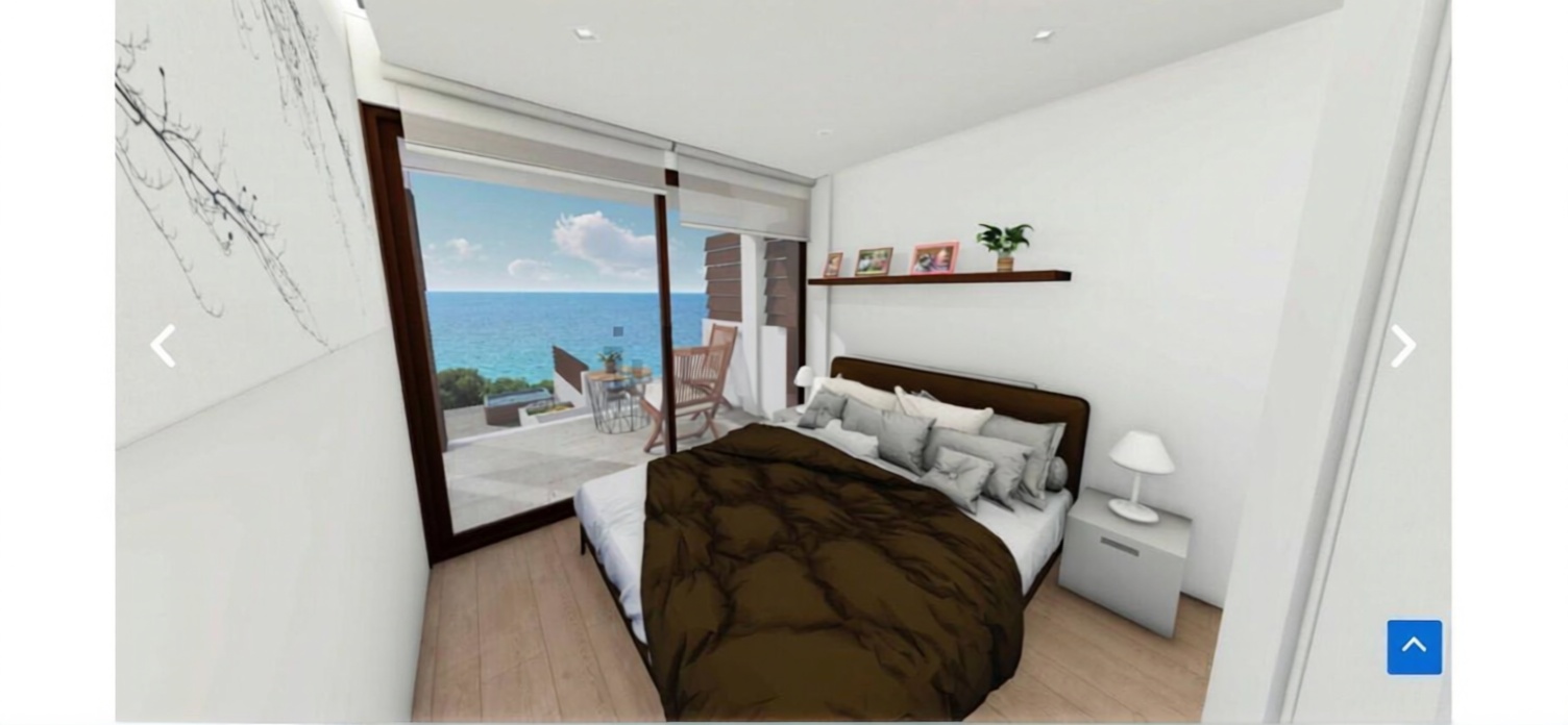 Ático en primera línea de mar en Cartagena — Dormitorio