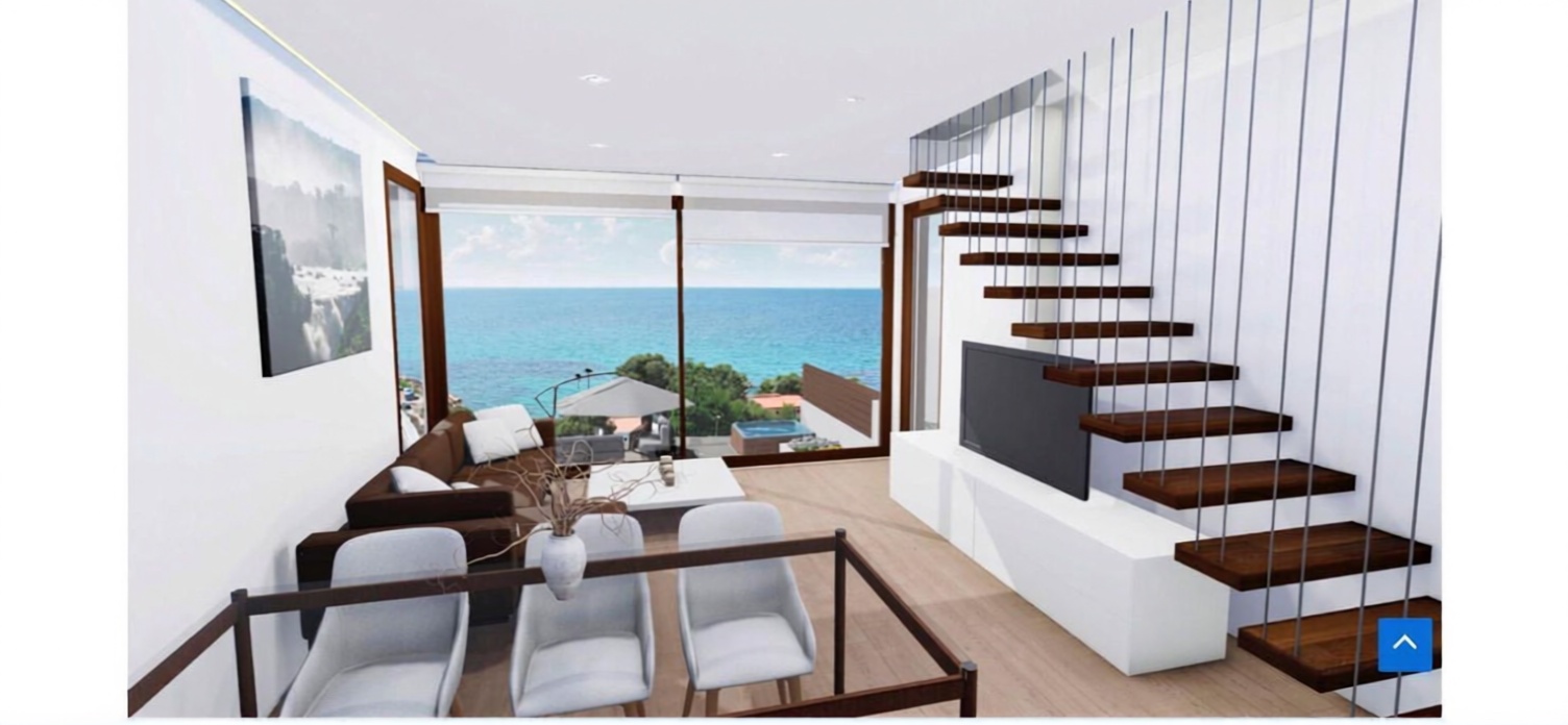 Ático en primera línea de mar en Cartagena — Salón