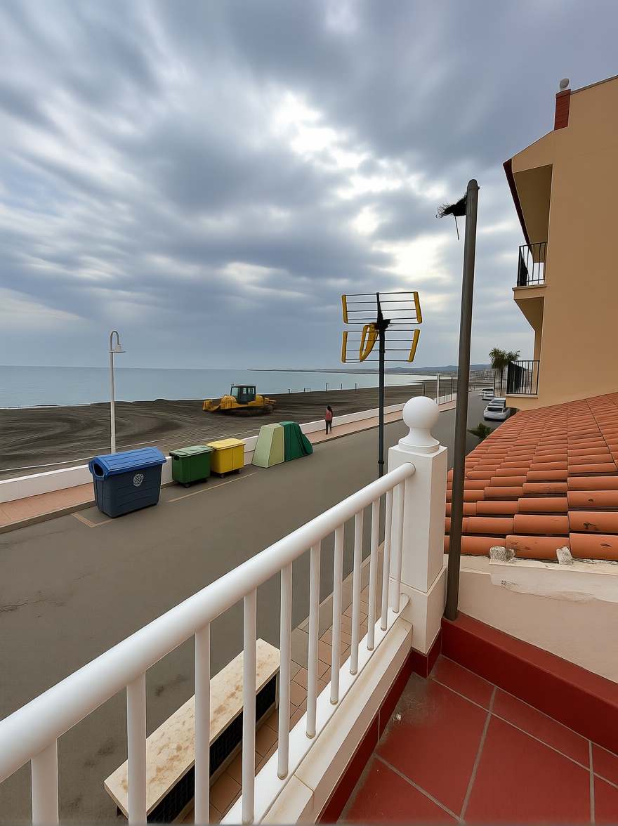 Chalet avec accès direct à la plage à Algarrobo-Costa — Terrasse mer