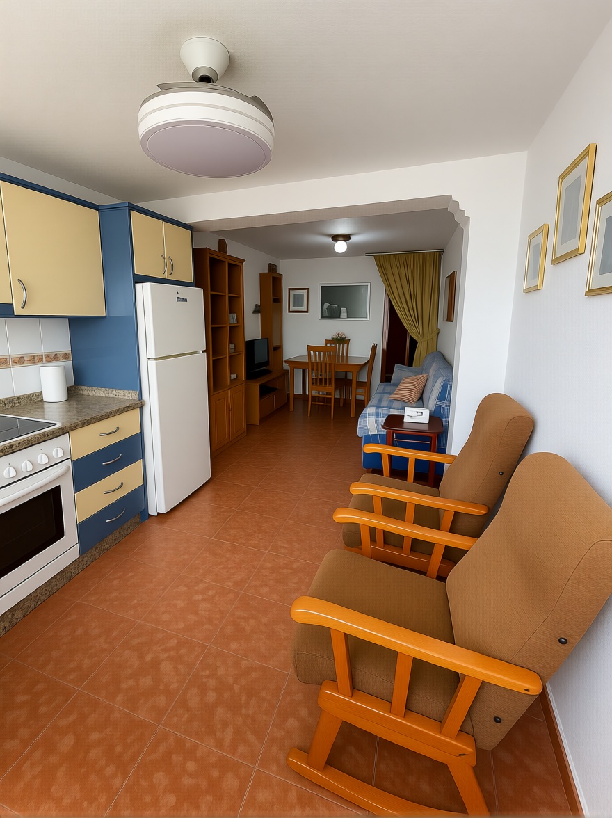 Chalet avec accès direct à la plage à Algarrobo-Costa — Séjour