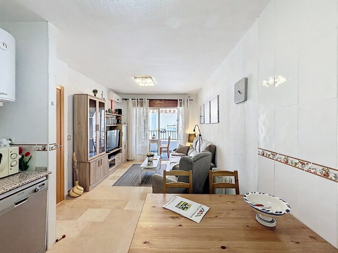 Duplex en première ligne de plage à Algarrobo-Costa — Séjour