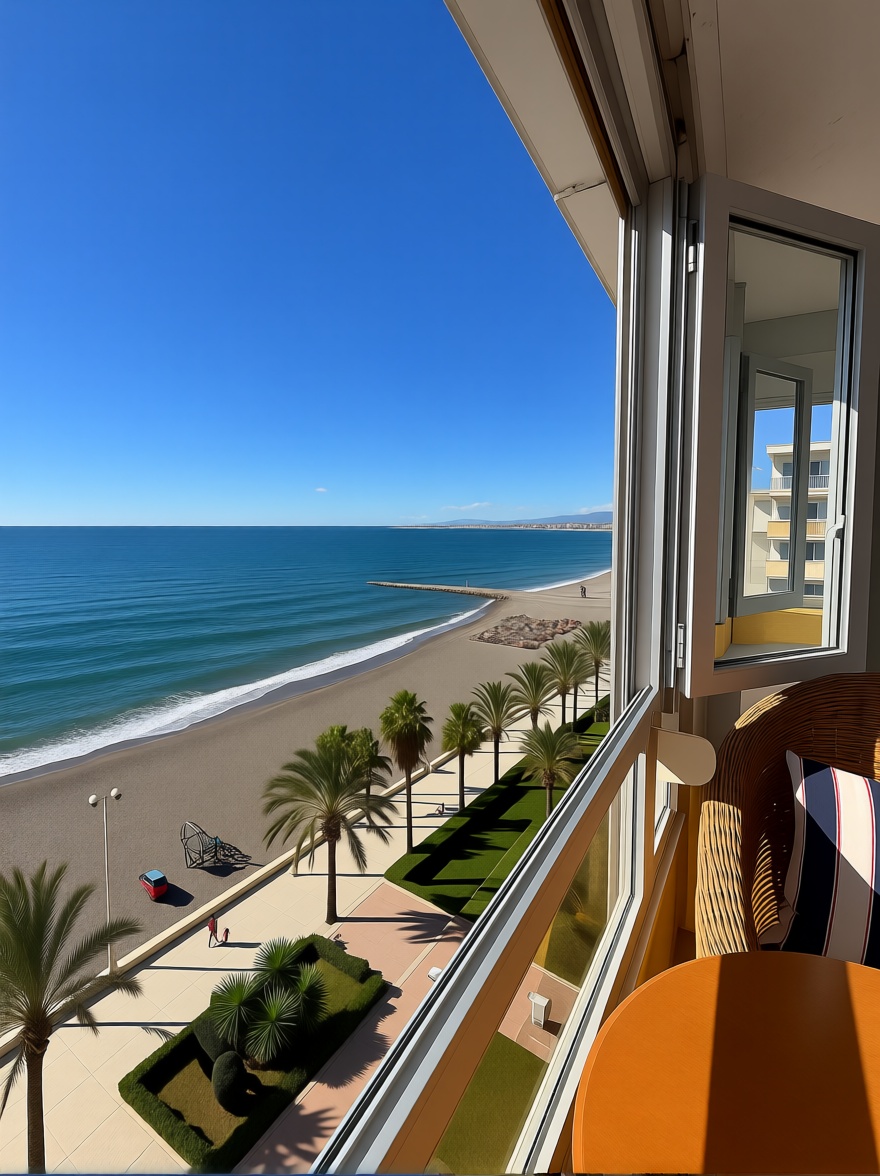 Appartement en première ligne de plage à Málaga