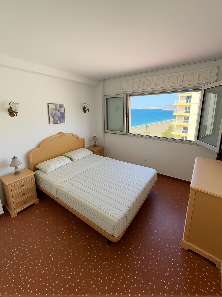 Appartement en première ligne de plage à Málaga — Chambre