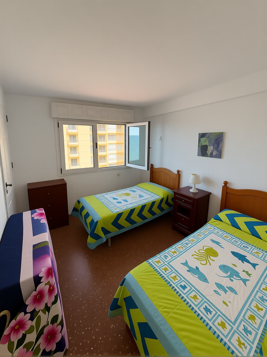 Appartement en première ligne de plage à Málaga — Chambre