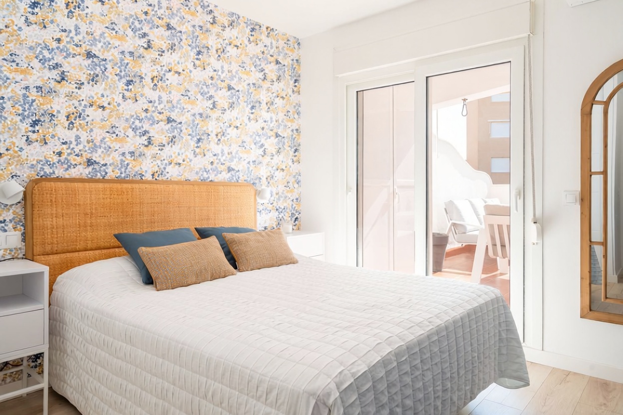 Appartement en première ligne de plage à Málaga — Chambre