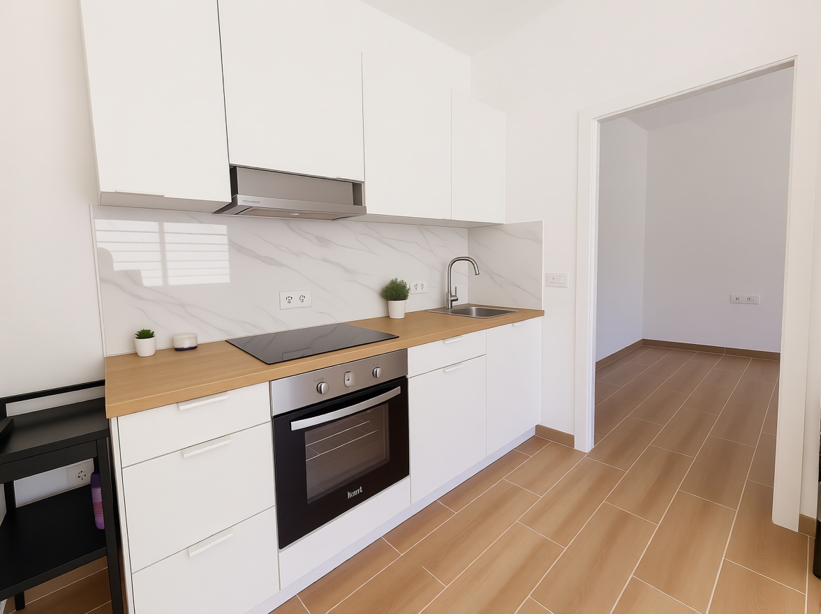 Appartement en première ligne de plage à Mojácar — Cuisine