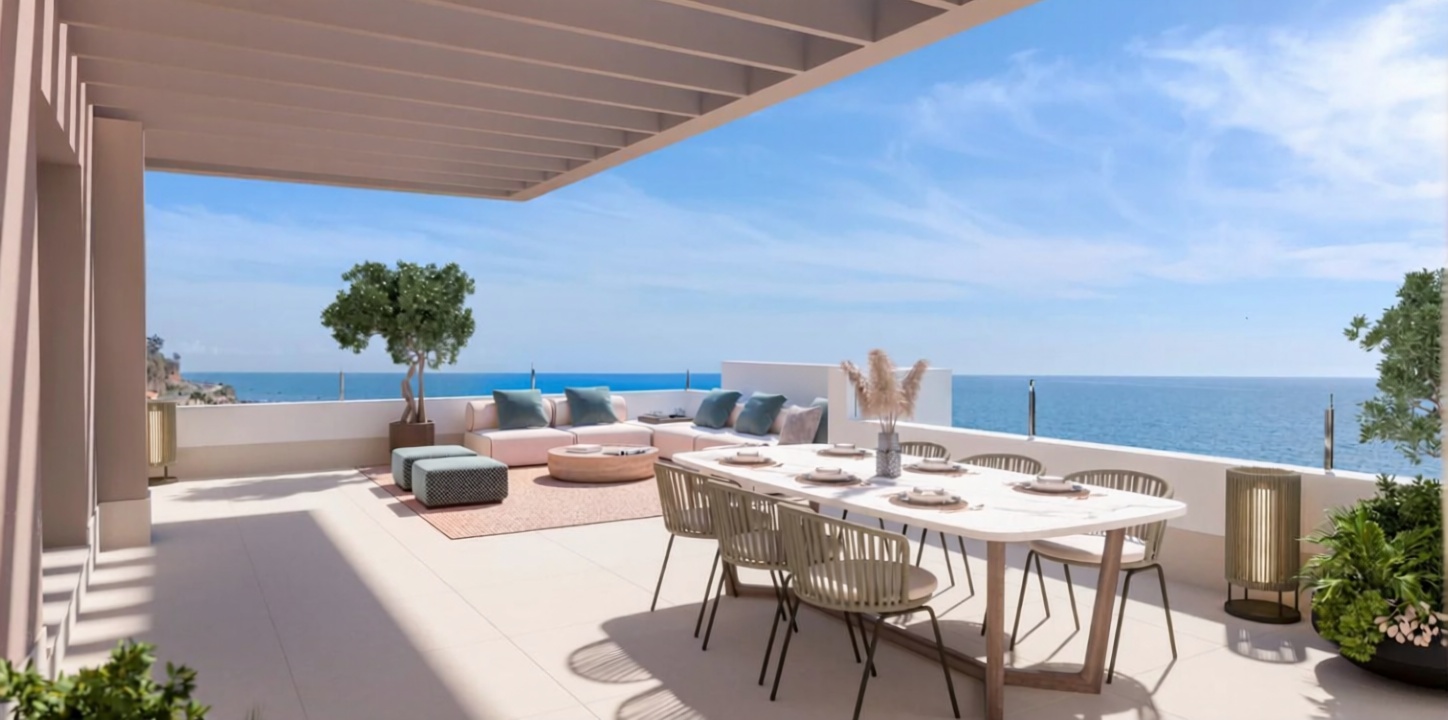 Appartement en première ligne de plage à Algarrobo-Costa