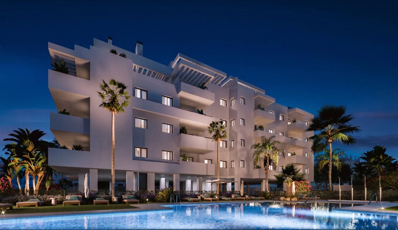 Appartement en première ligne de plage à Algarrobo-Costa — Piscine