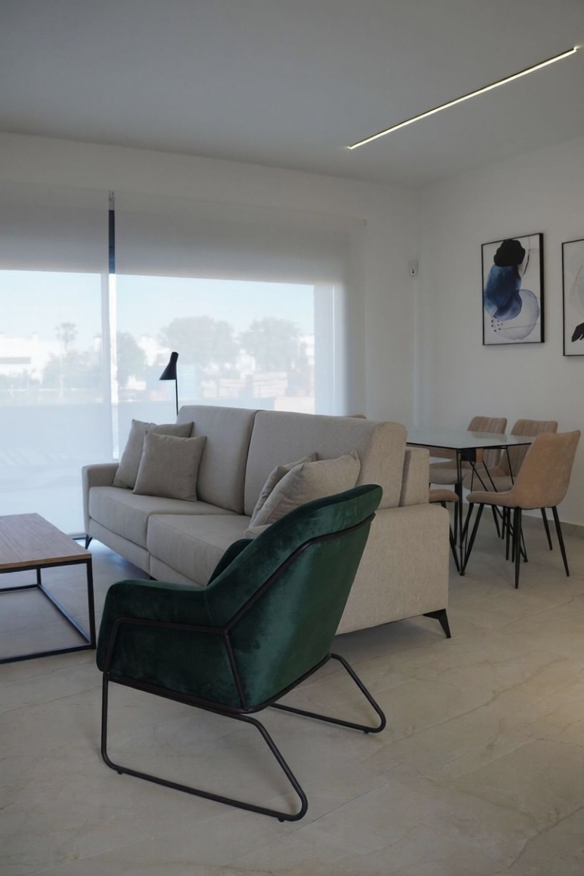 Piso en primera línea de playa en Pilar de la Horadada — Salón