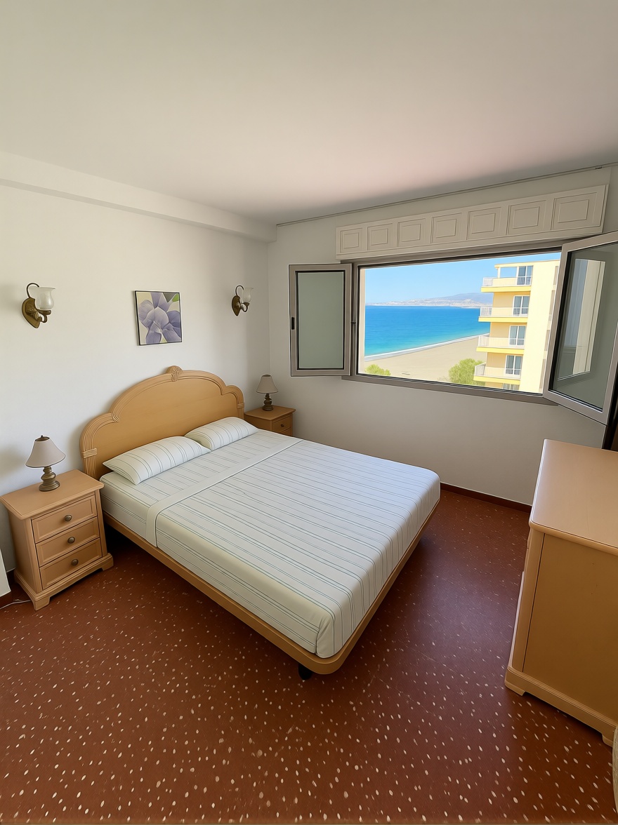 Beachfront flat in Algarrobo-Costa — Bedroom
