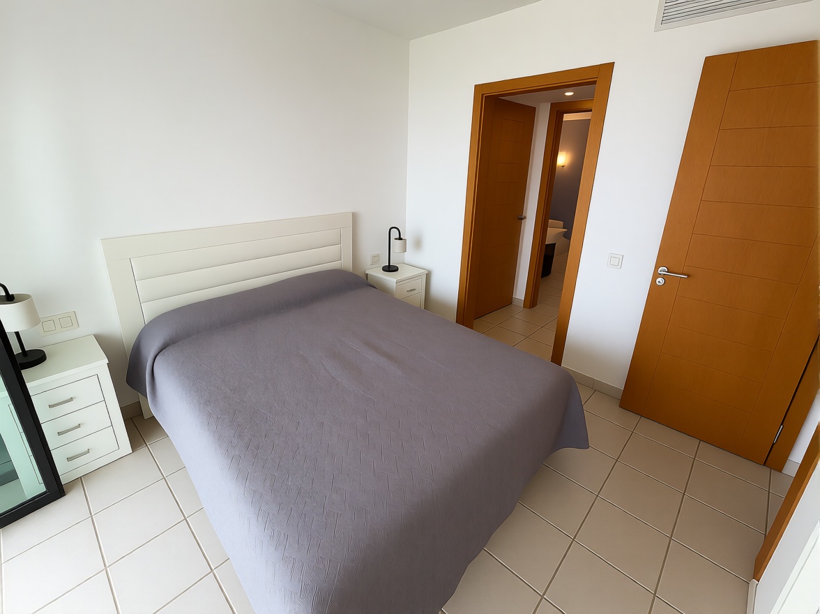 Ático en primera línea de mar en Mojácar — Dormitorio