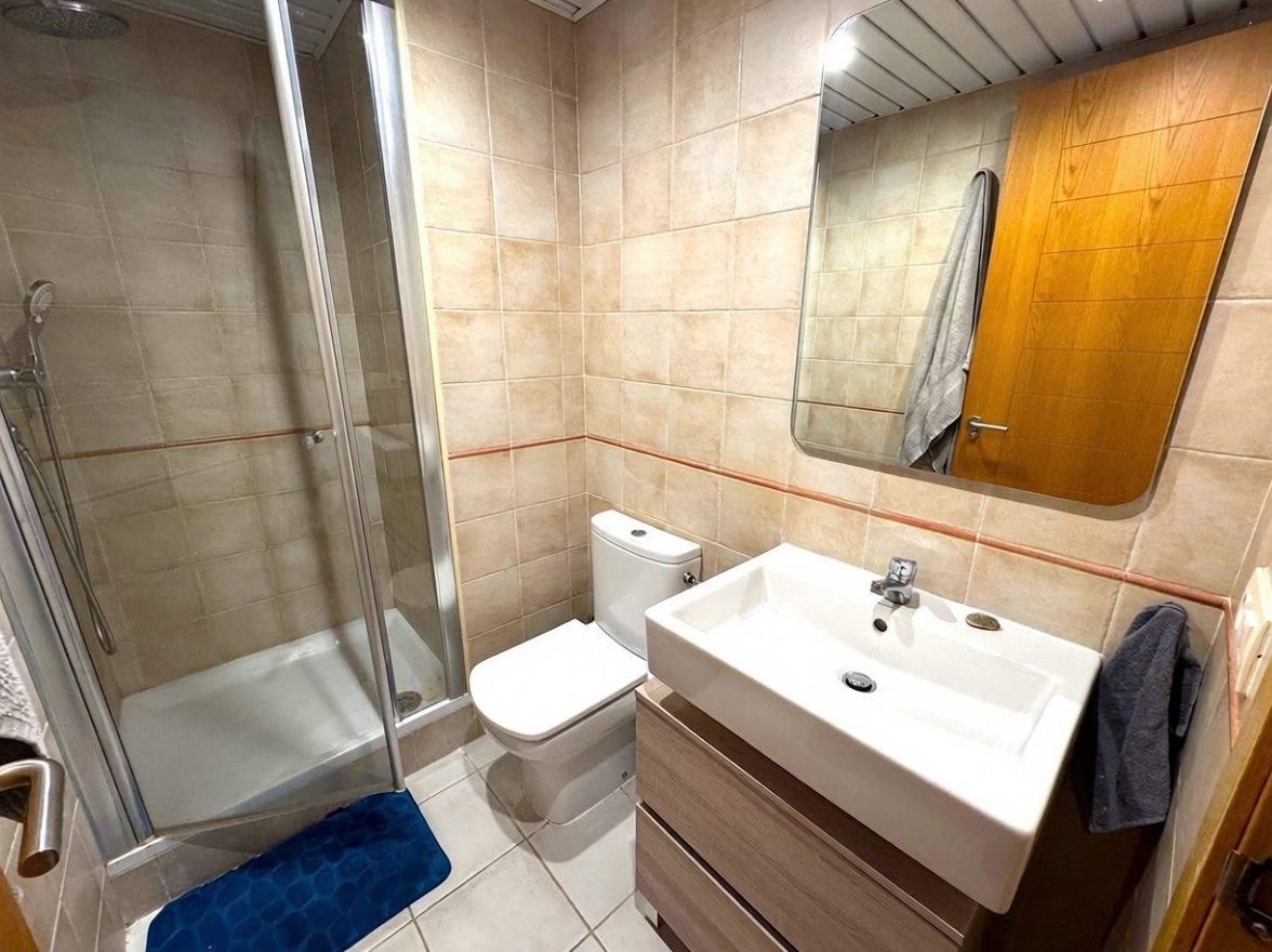Ático en primera línea de mar en Mojácar — Dormitorio