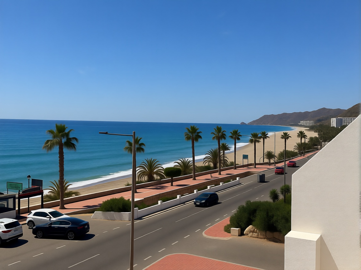 Appartement en première ligne de plage à Mojácar — Vue mer