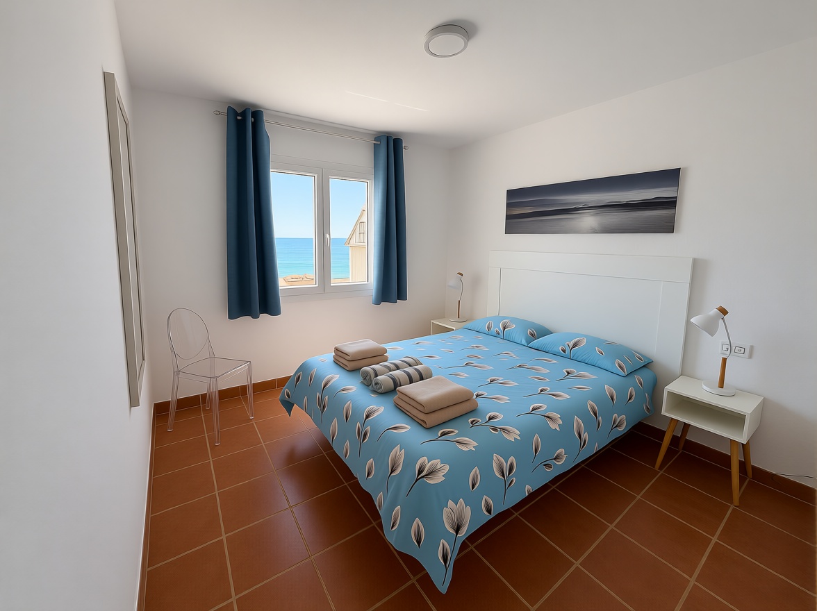 Appartement en première ligne de plage à Mojácar — Chambre