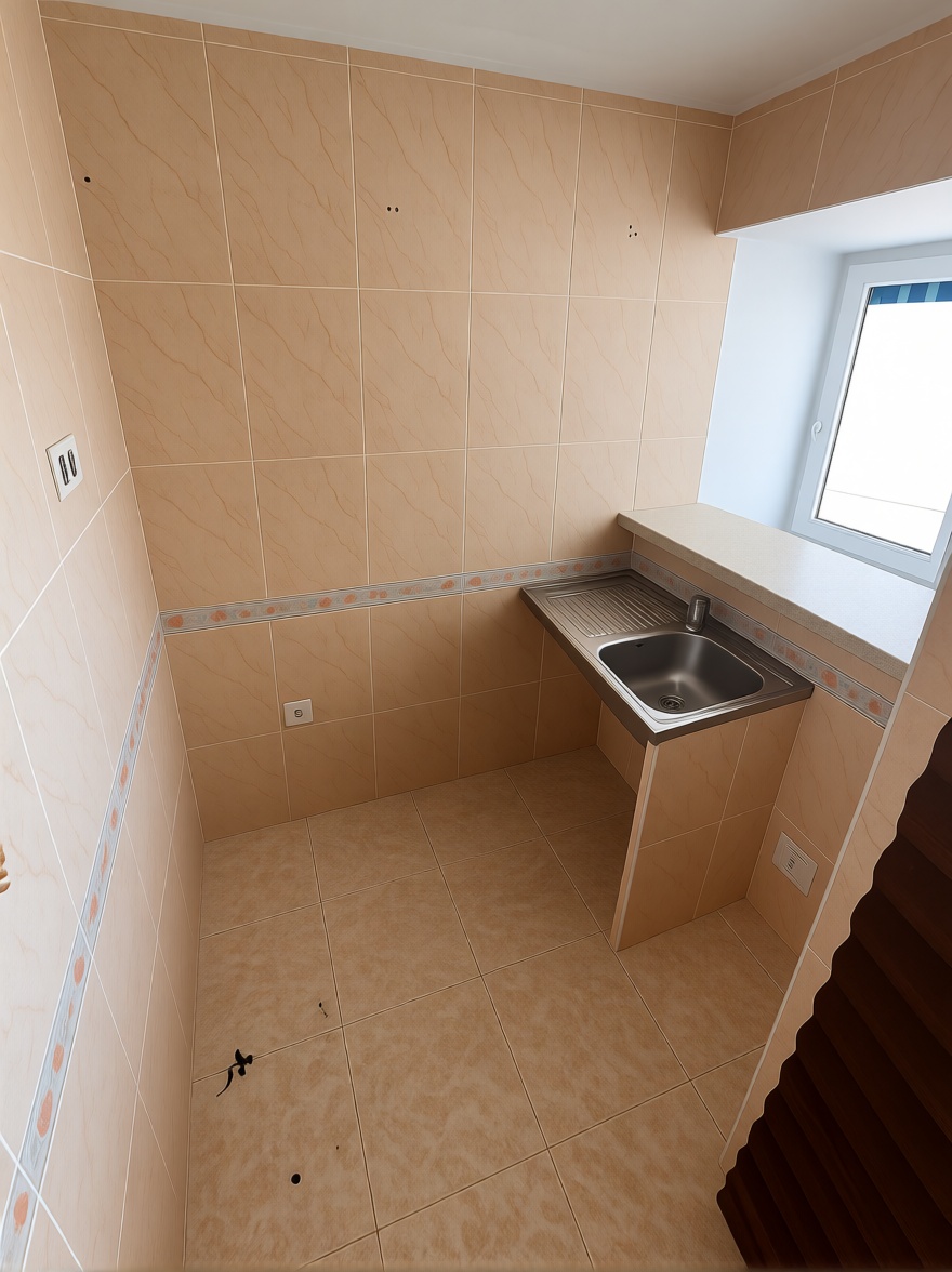 Studio en première ligne de plage à Algarrobo-Costa — Cuisine