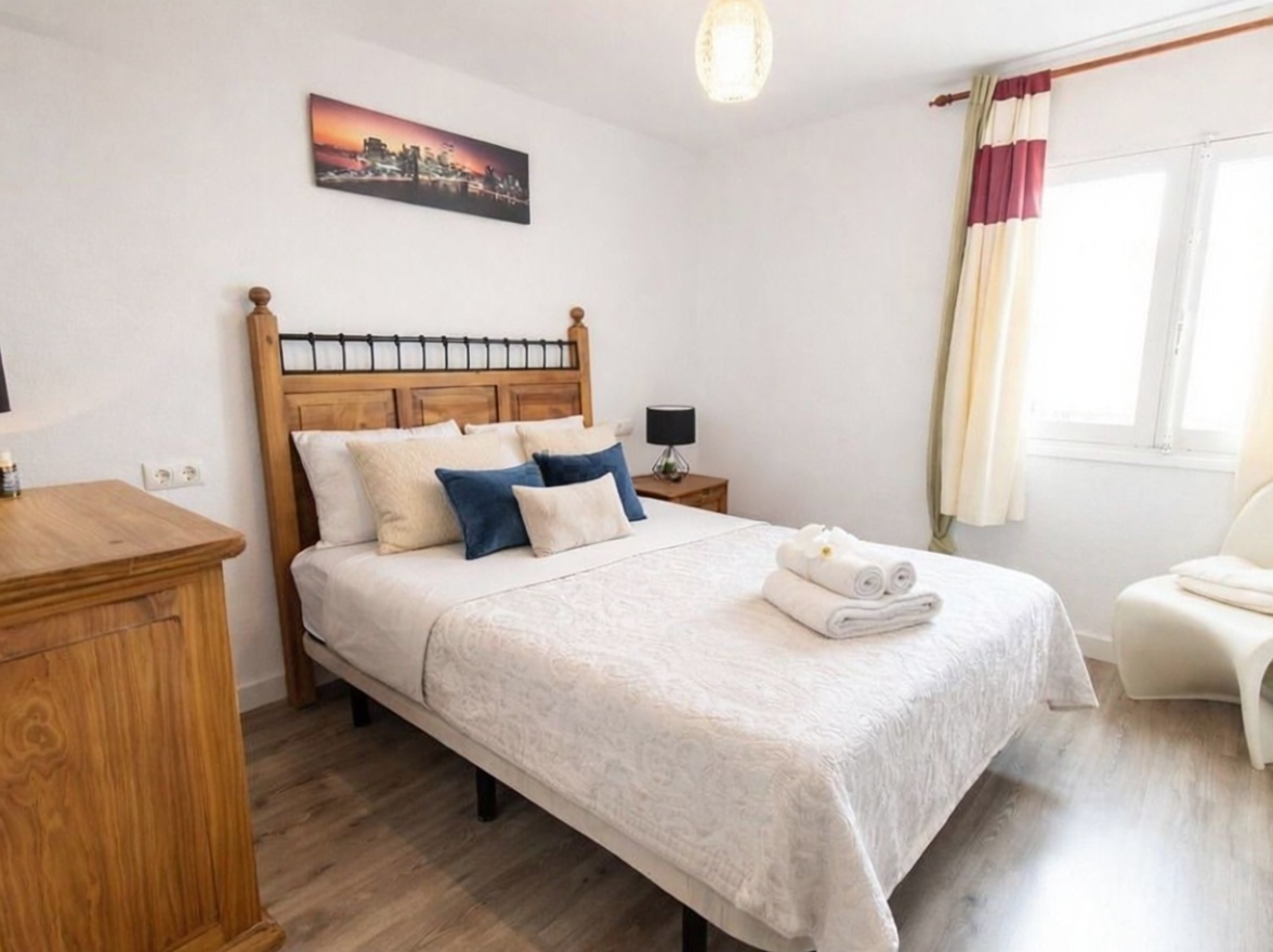 Appartement en première ligne de plage à Mojácar — Chambre