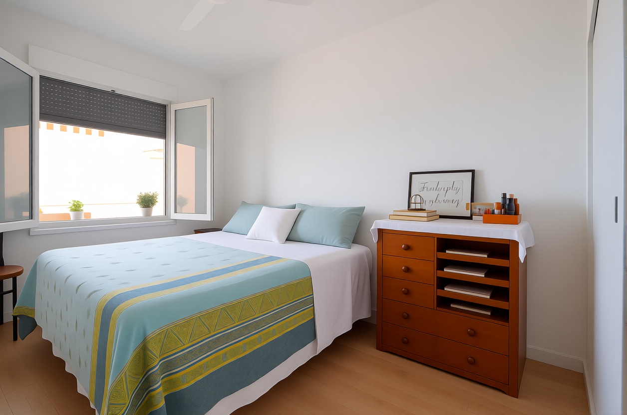 Apartamento em primeira linha de praia em Cartagena — Quarto
