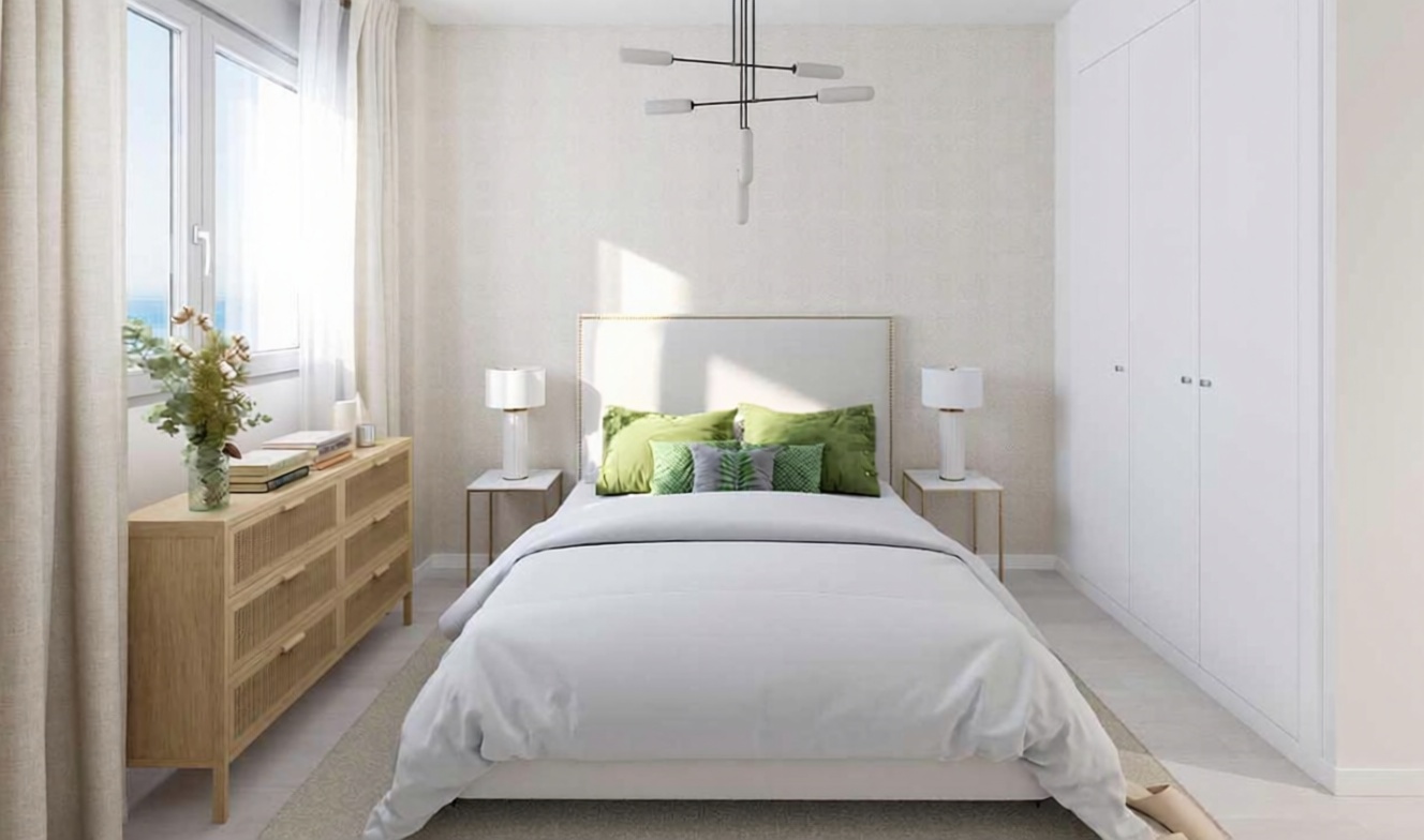 Apartamento em primeira linha de praia em Torrox — Quarto