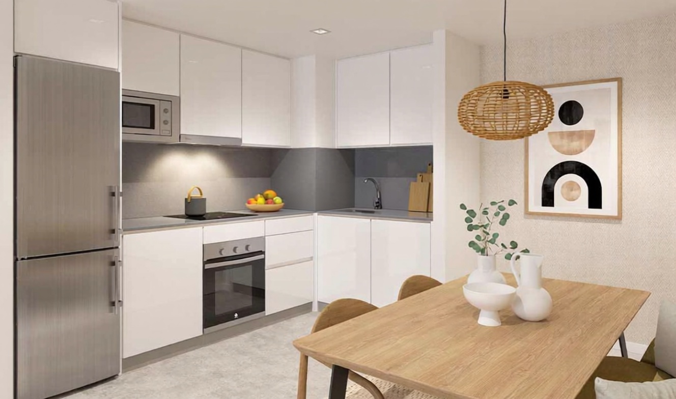 Apartamento em primeira linha de praia em Torrox — Cozinha