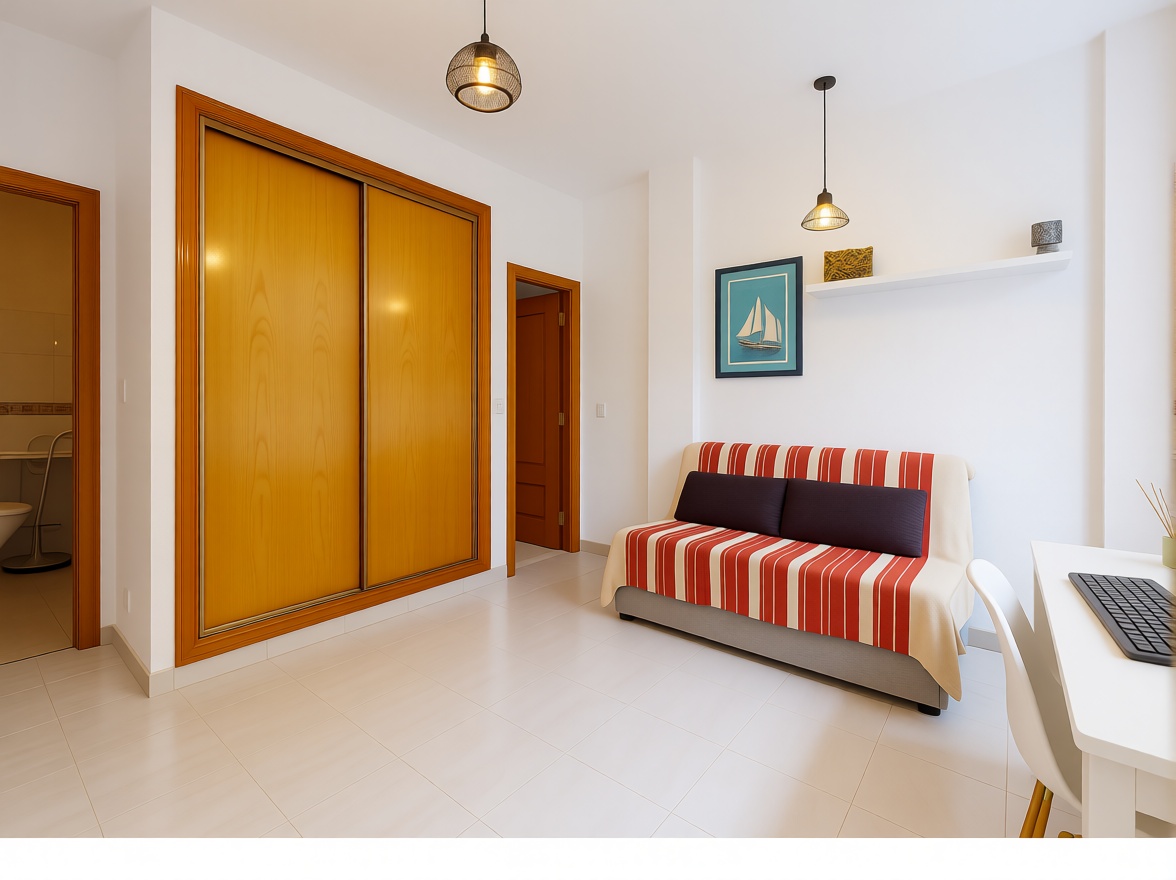 Duplex en première ligne de plage à Algarrobo-Costa — Chambre