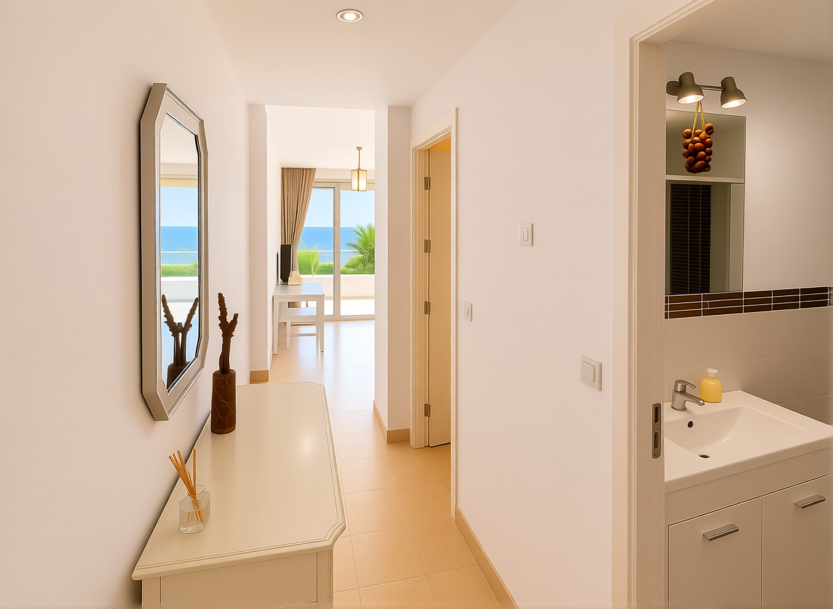 Estúdio em primeira linha de praia em Torremolinos — Casa banho