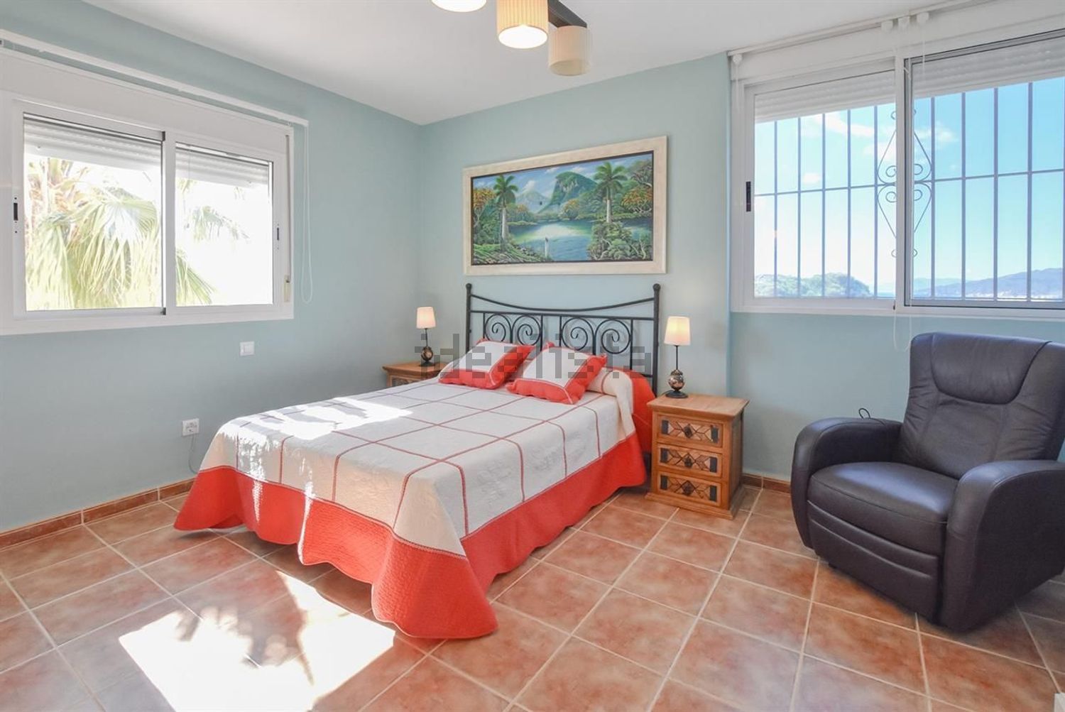 Chalet with direct beach access in Ajo — Bedroom