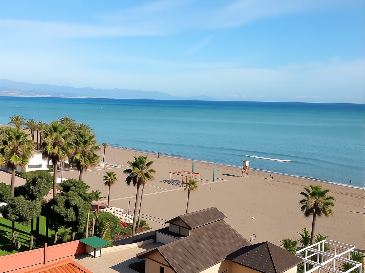 Estúdio em primeira linha de praia em Torremolinos — Vista mar