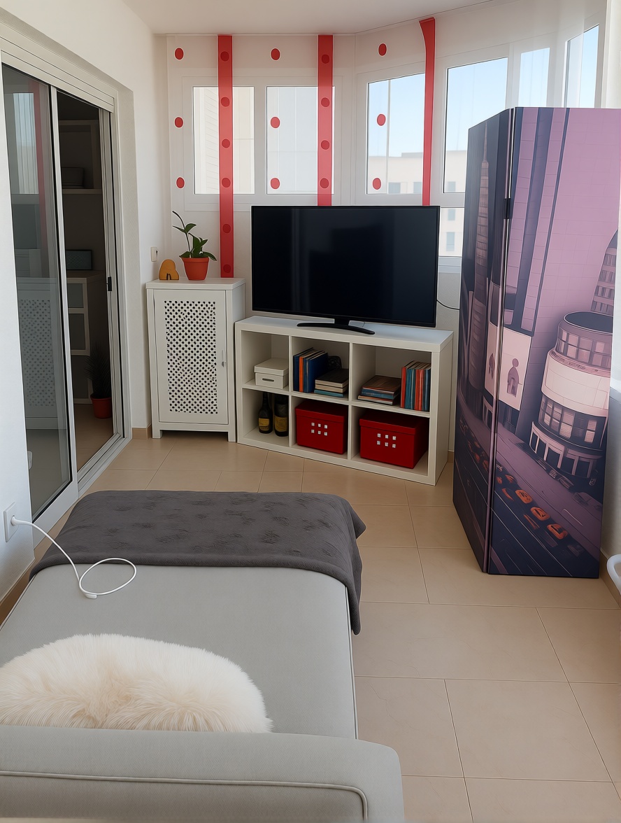 Estúdio em primeira linha de praia em Torremolinos — Sala