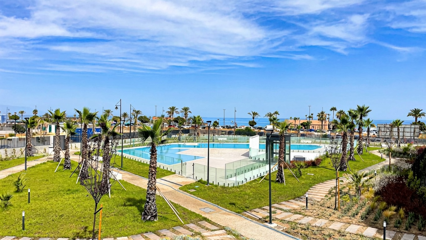 Appartement en première ligne de plage à Torremolinos — Vue mer