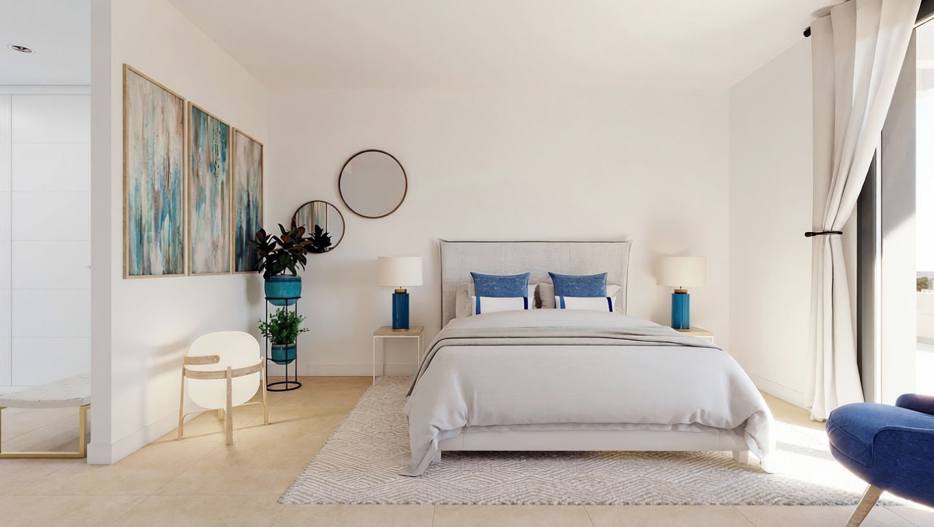 Appartement en première ligne de plage à Torremolinos — Chambre