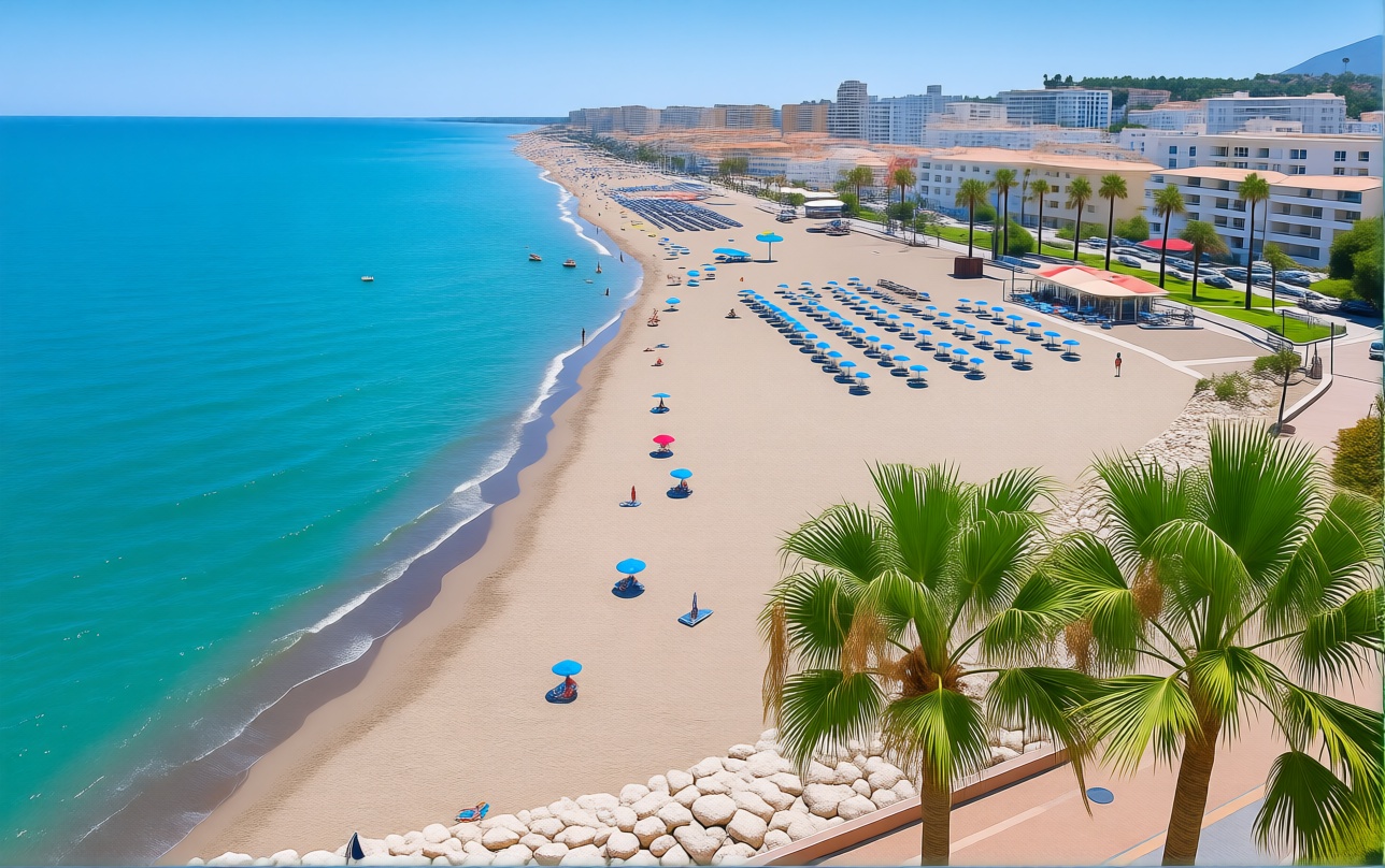 Apartamento em primeira linha de praia em Torremolinos — Vista mar
