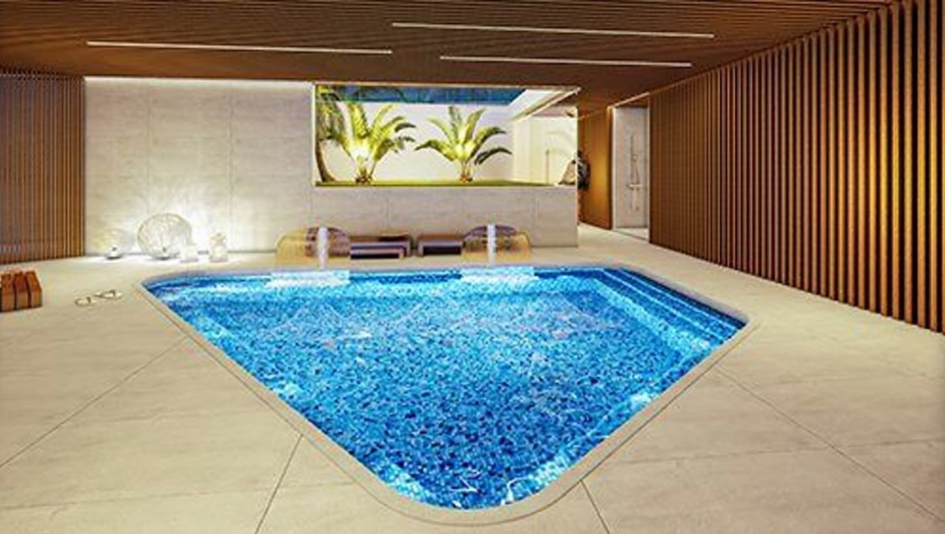 Appartement en première ligne de plage à Torremolinos — Piscine