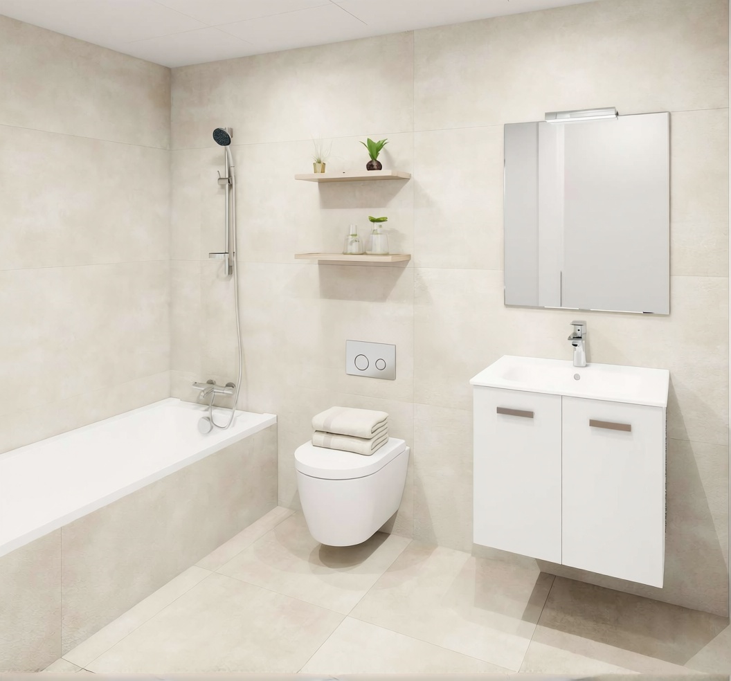 Appartement en première ligne de plage à Torremolinos — Sanitaires