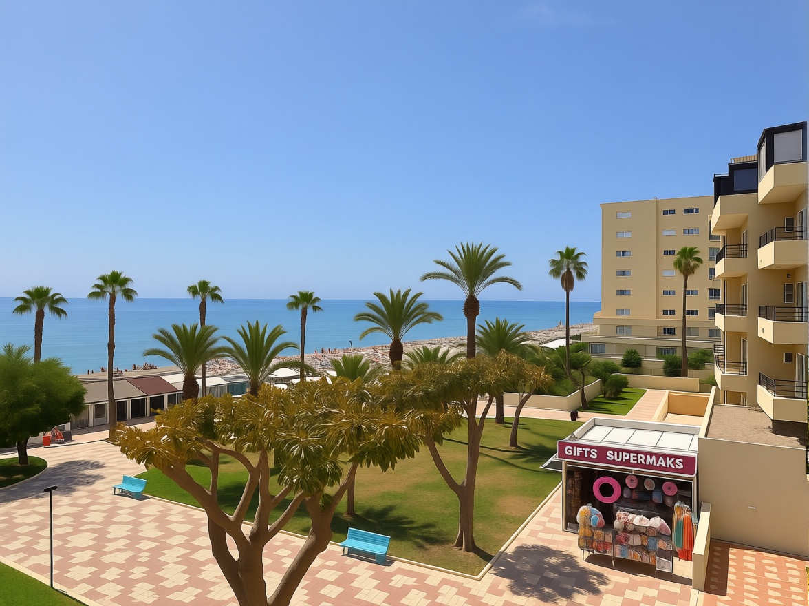 Appartement en première ligne de plage à Torremolinos — Vue mer
