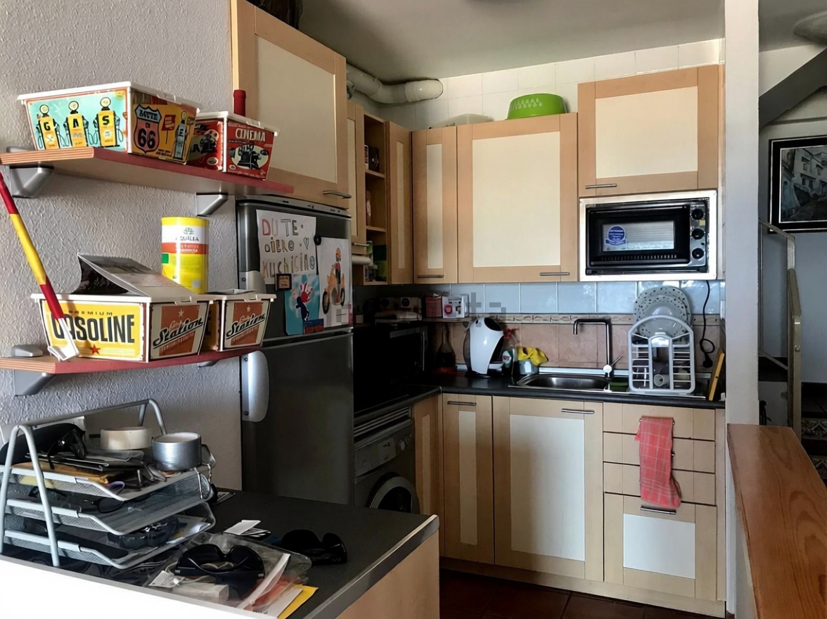 Duplex en première ligne de plage à Torremolinos — Cuisine