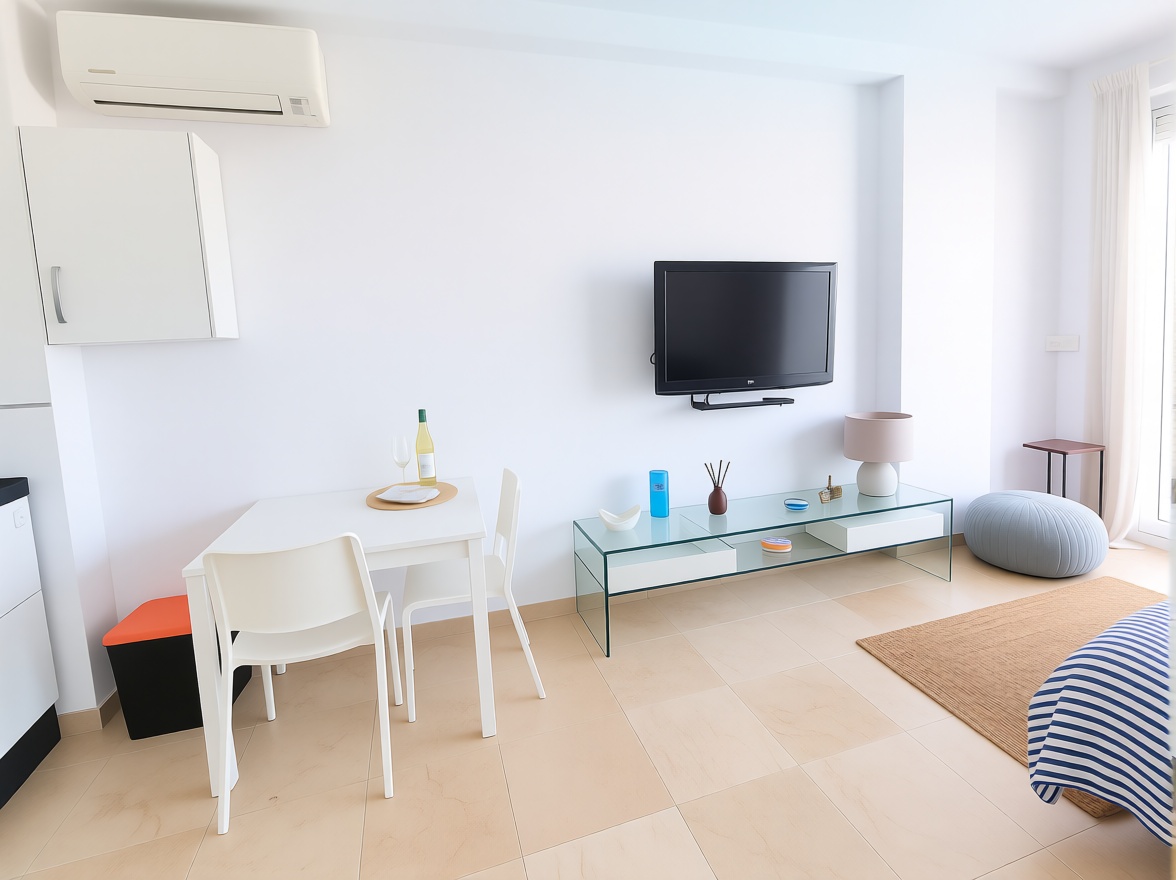 Estúdio em primeira linha de praia em Torremolinos — Sala jantar