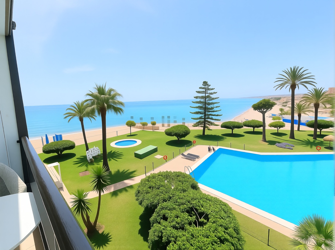 Estúdio em primeira linha de praia em Torremolinos — Terraço mar