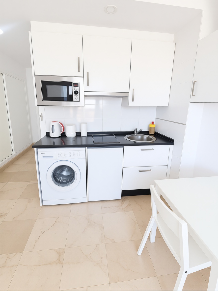 Estúdio em primeira linha de praia em Torremolinos — Cozinha