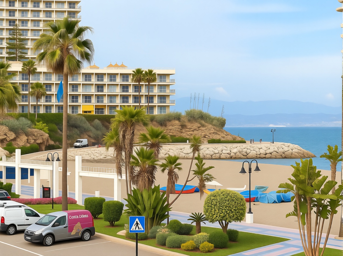 Chalet avec accès direct à la plage à Torremolinos — Vue mer