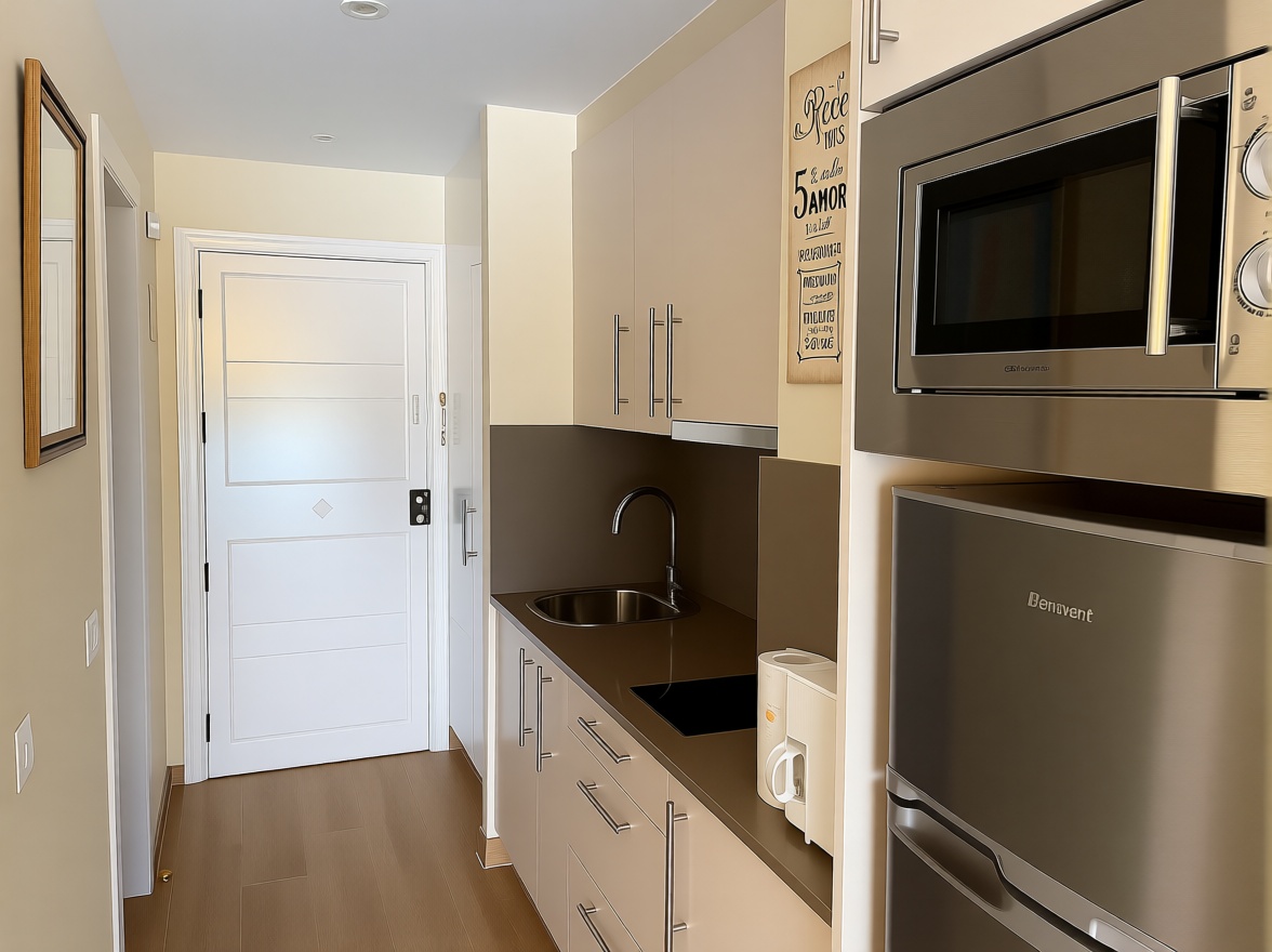 Studio en première ligne de plage à Torremolinos — Cuisine