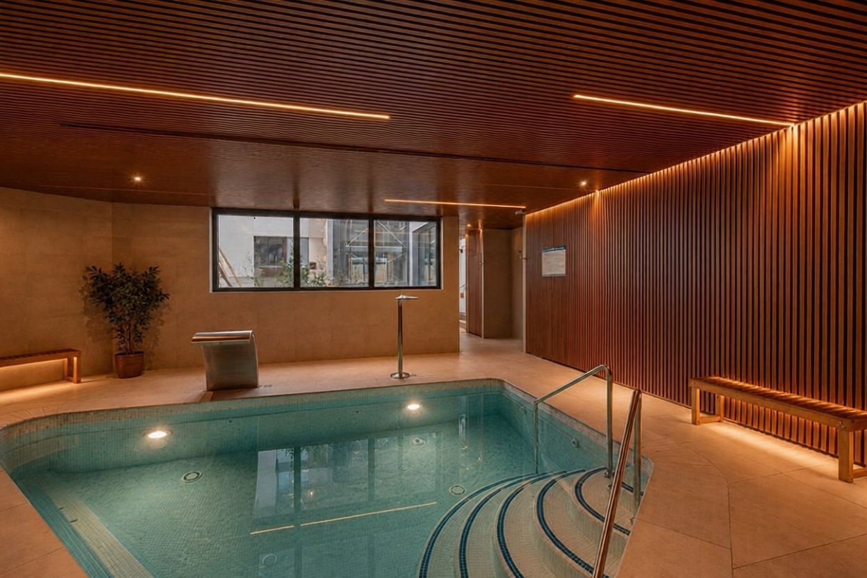 Appartement en première ligne de plage à Torremolinos — Piscine