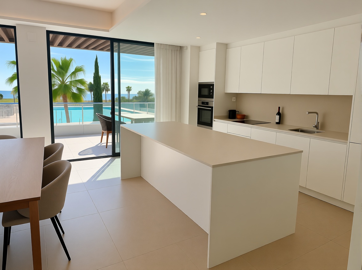 Appartement en première ligne de plage à Torremolinos — Terrasse mer