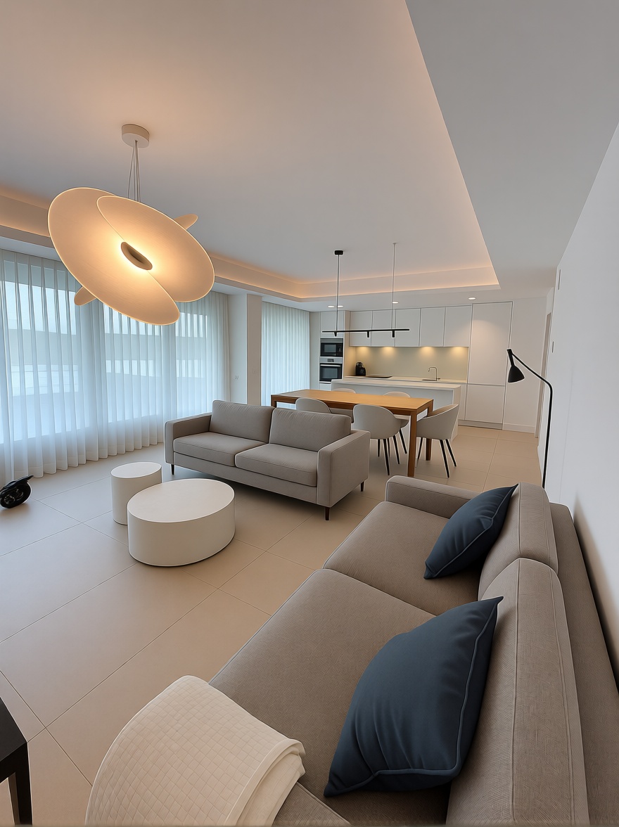 Apartamento em primeira linha de praia em Torremolinos — Sala