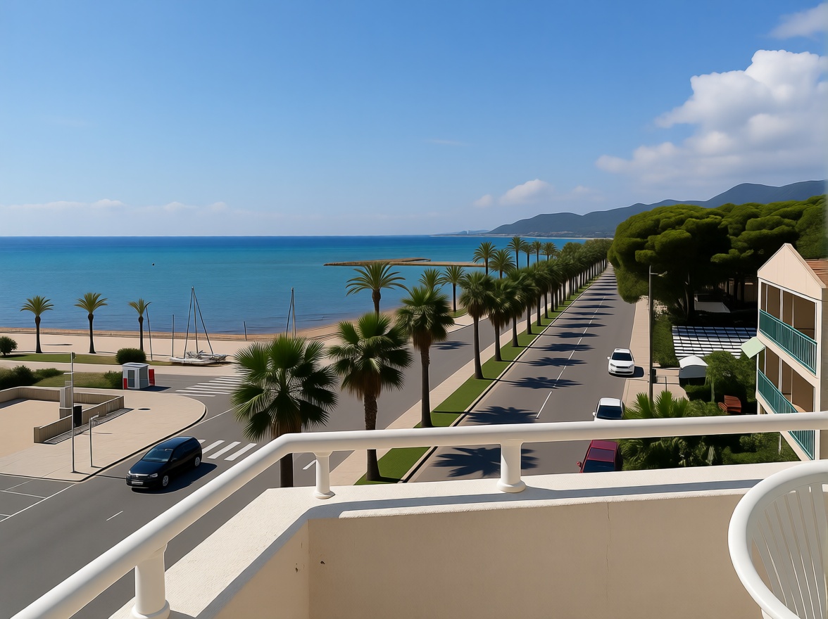Apartamento em primeira linha de praia em Hospitalet de l'Infant — Vista mar