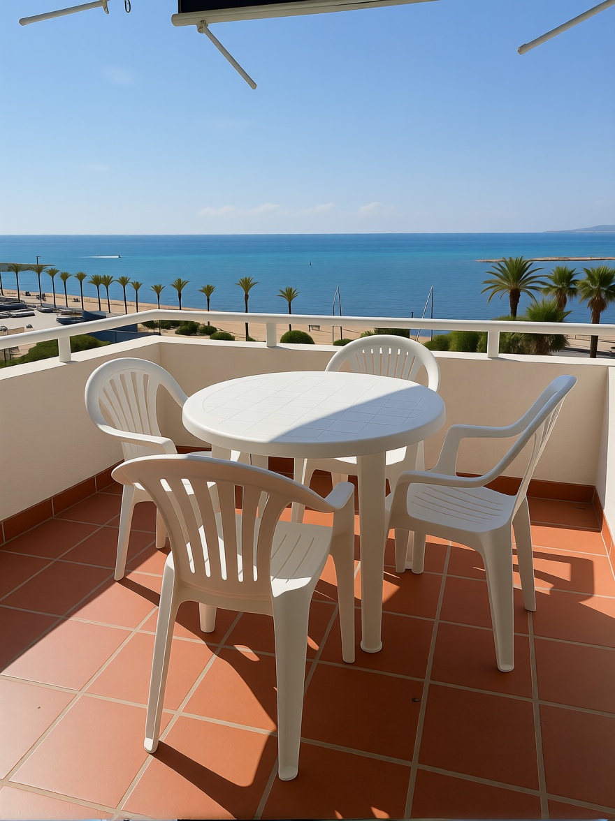 Appartement en première ligne de plage à Hospitalet de l'Infant