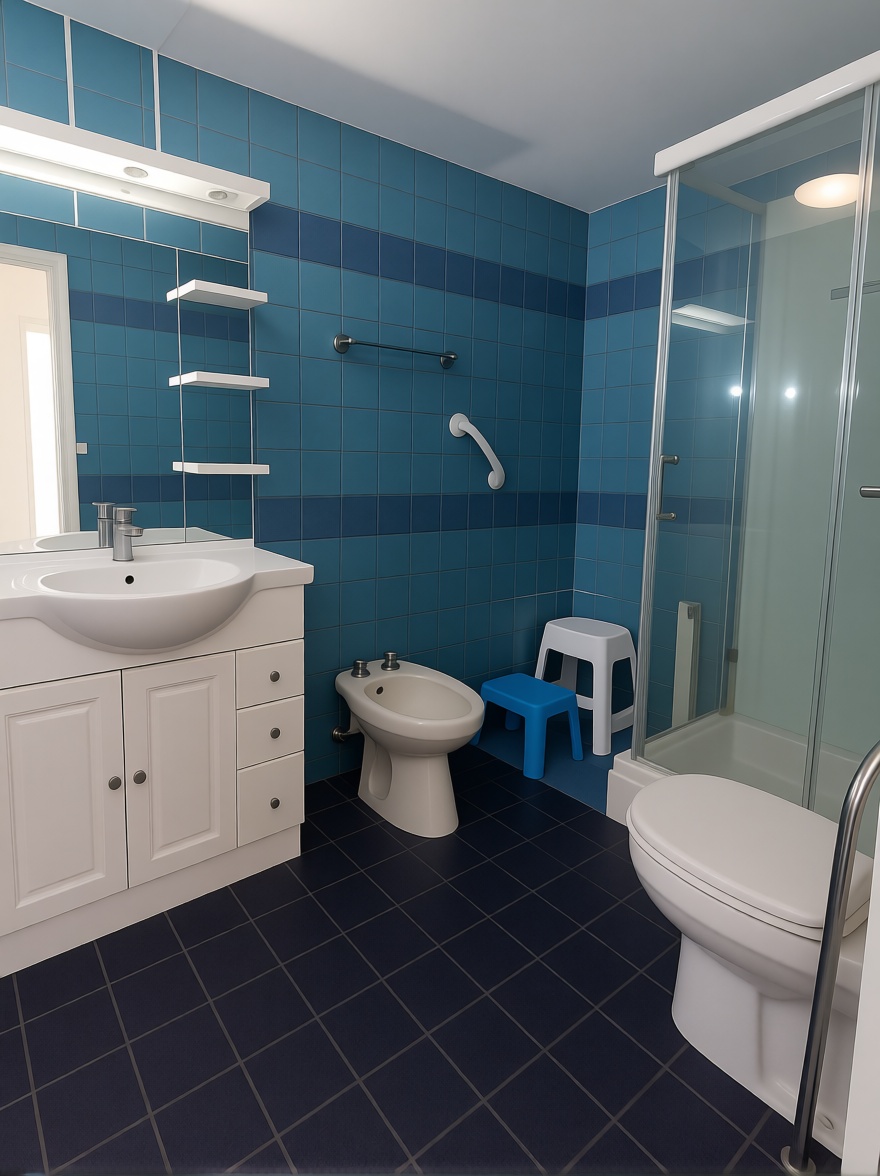 Apartamento em primeira linha de praia em Hospitalet de l'Infant — Casa banho